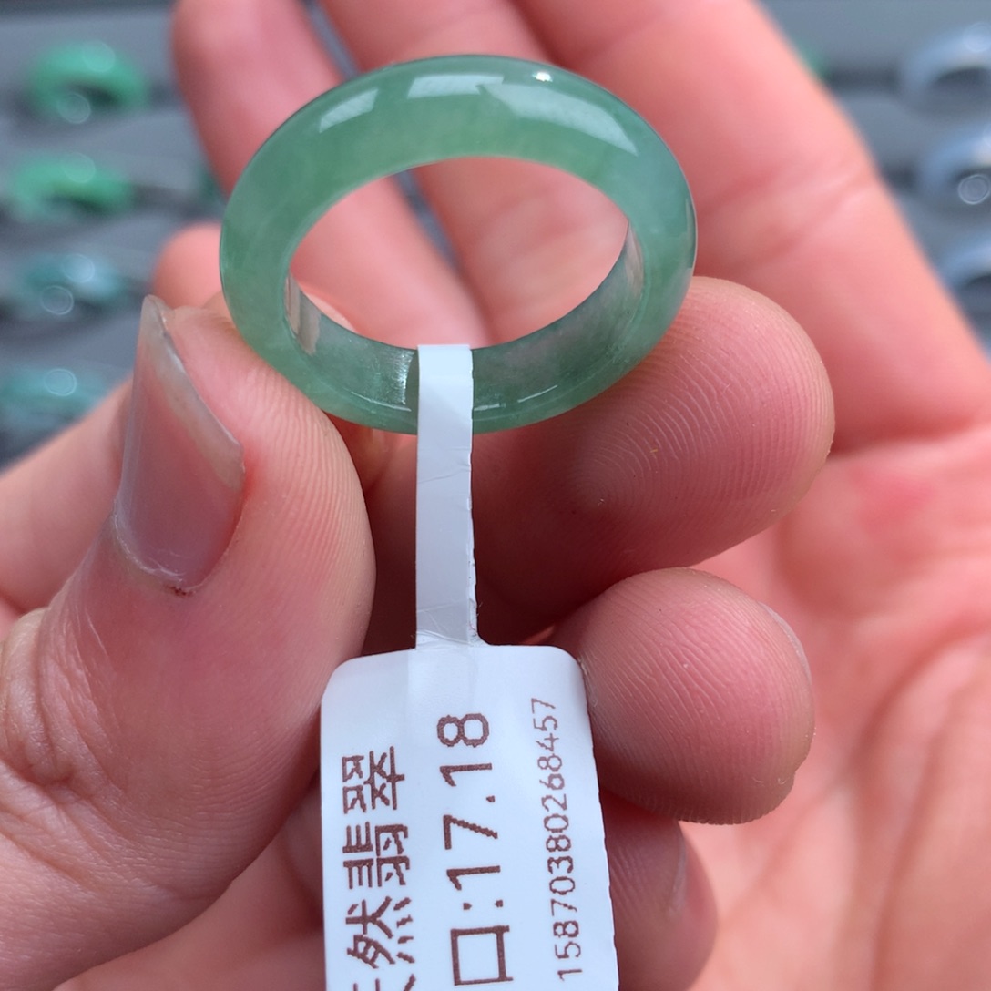 翡翠戒指未镶嵌天然