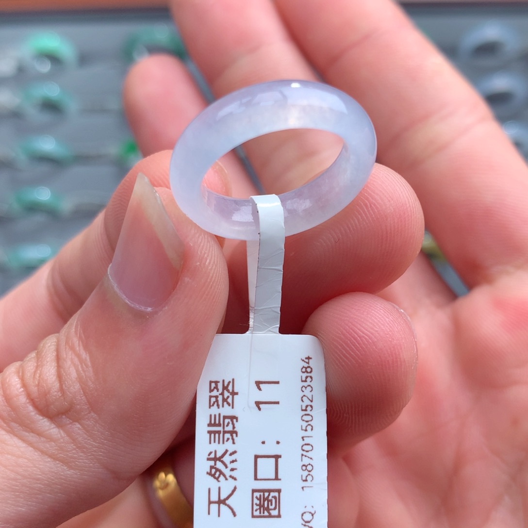 翡翠戒指未镶嵌天然