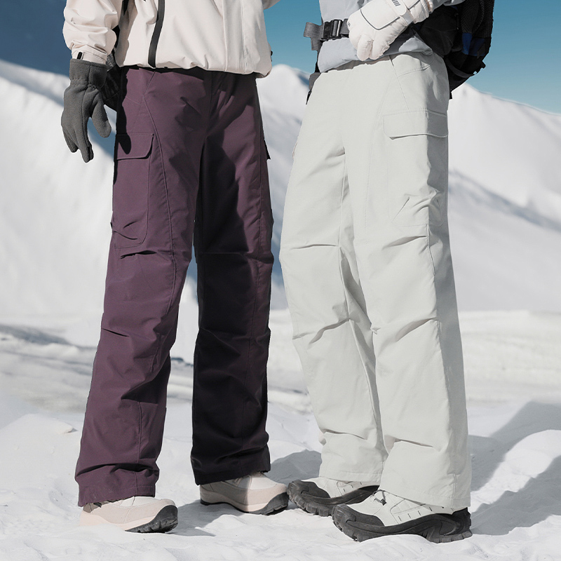 男士冬季直筒伞兵羽绒裤