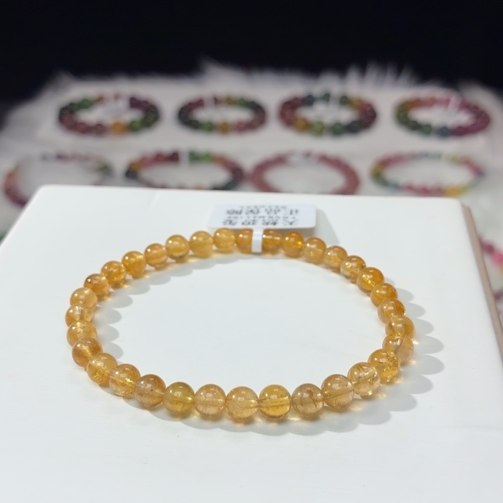 碧玺未镶嵌手链5.6mm±