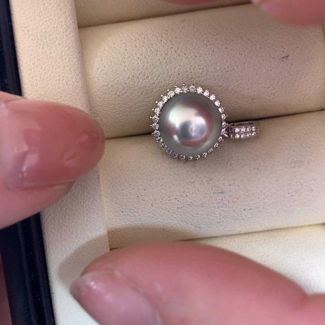 海水珍珠颈饰银S925镶嵌