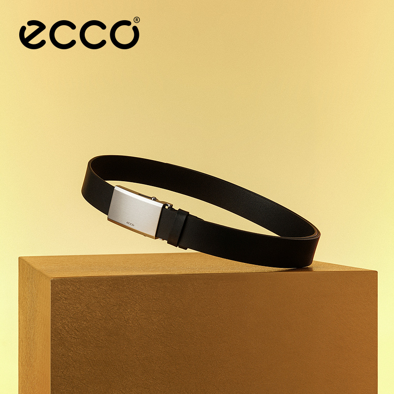 ECCO爱步商务真皮皮带 金属扣百搭腰带 9105889