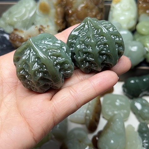 和田玉颈饰未镶嵌龍**神