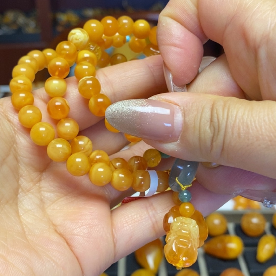 【闪购商品】蜜蜡手链未镶嵌手串