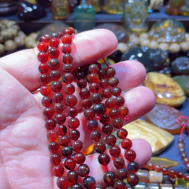 琥珀手链未镶嵌开****