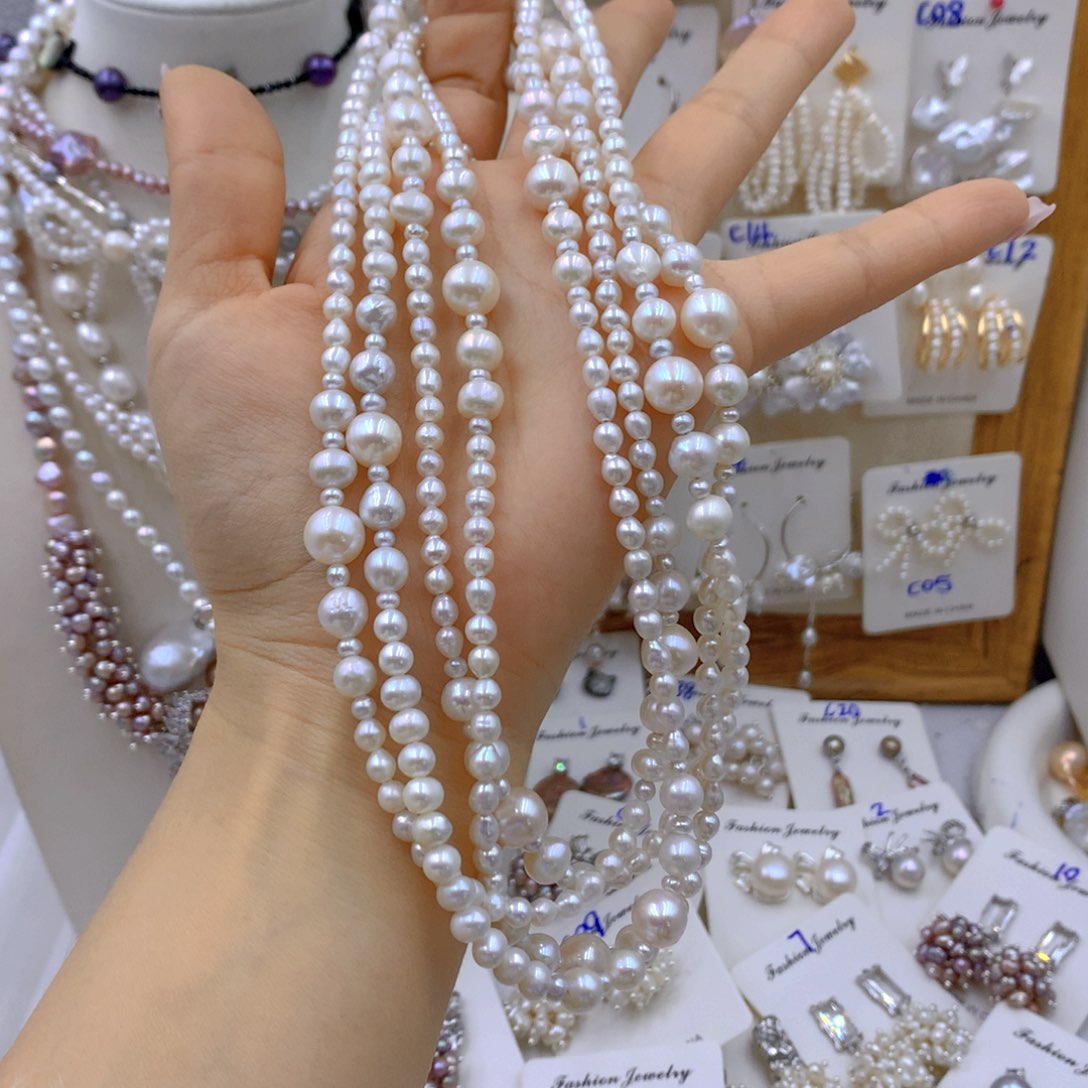 淡水珍珠耳饰银S925镶嵌