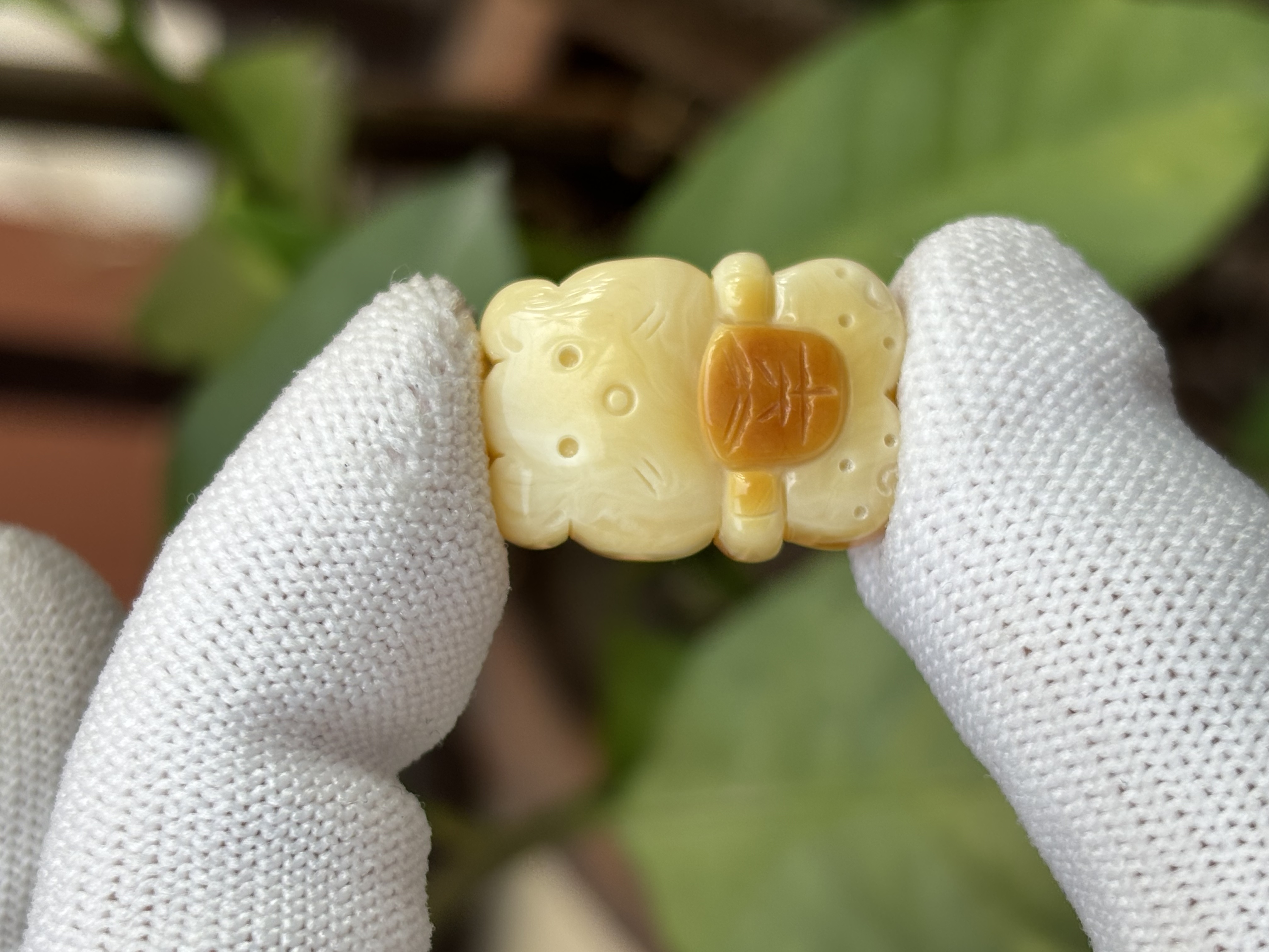 4793天然蜜蜡琥珀小熊配饰16.1x22.7x8.7mm