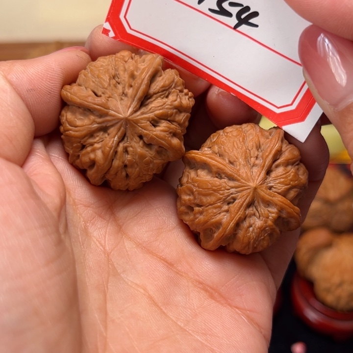 文玩核桃手串33.5雨花石正四棱154