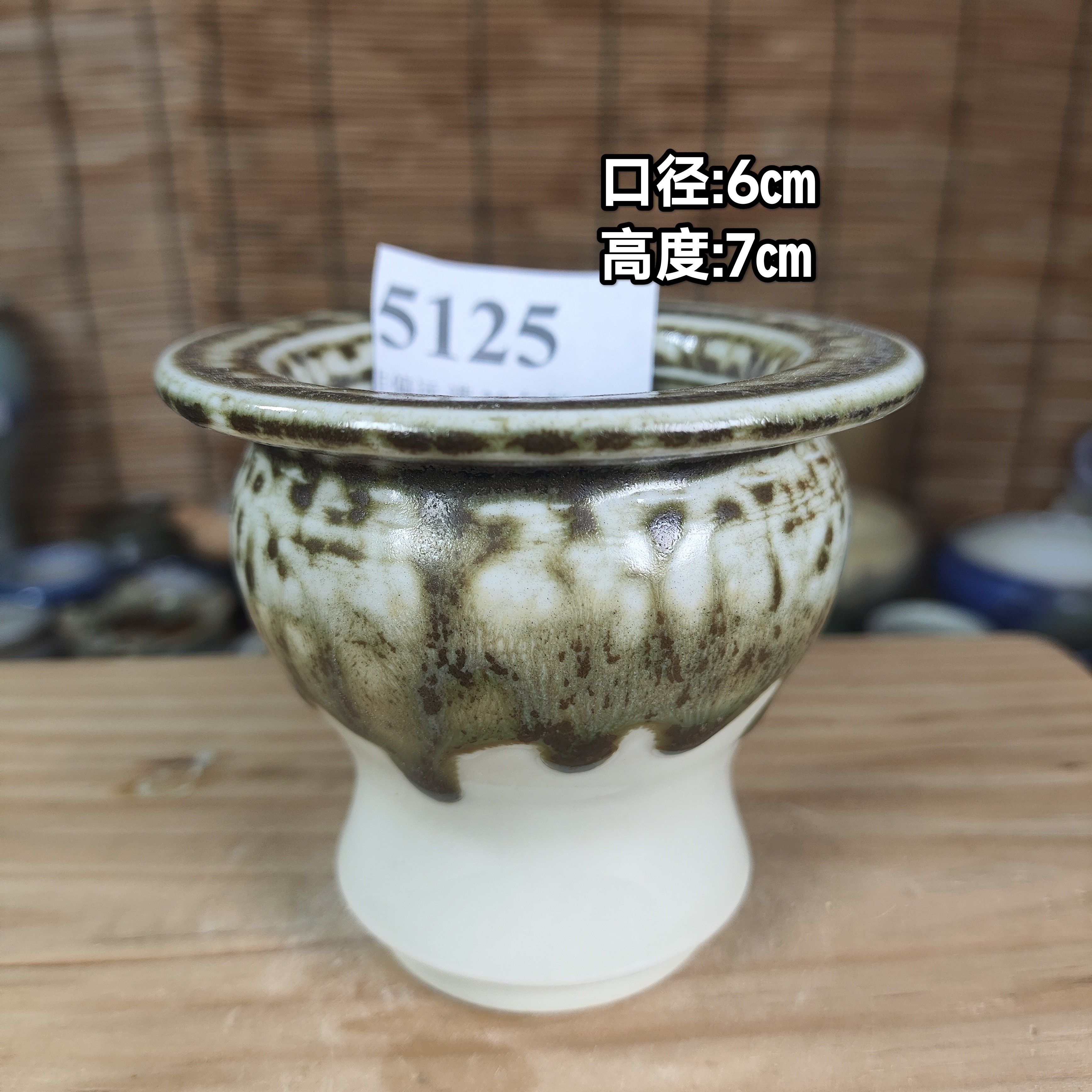 手工创意多肉花盆摆件迷你多肉花盆景德镇纯手工制做