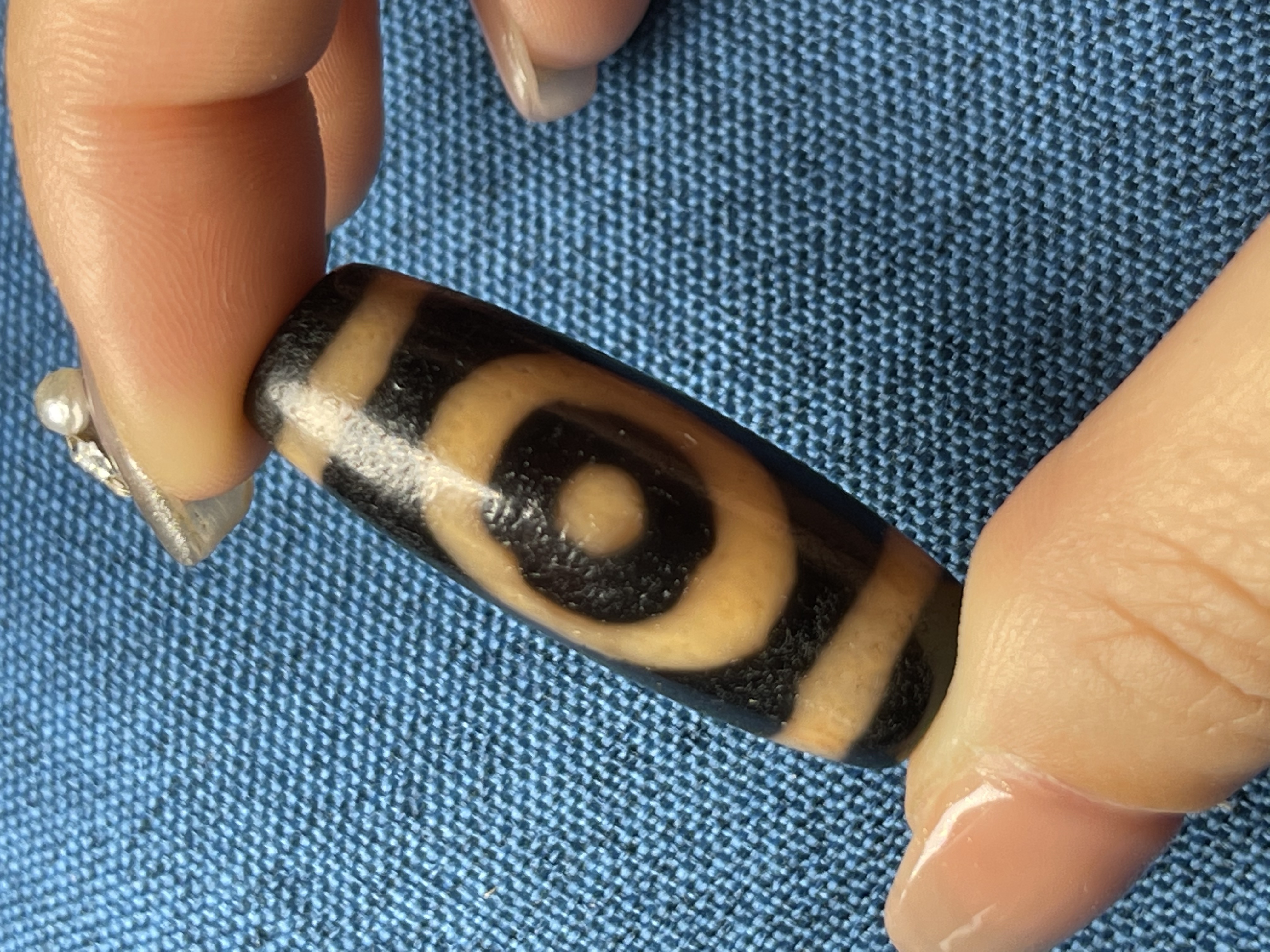 台珠小卢早期黑橘星辰天地一眼吊坠