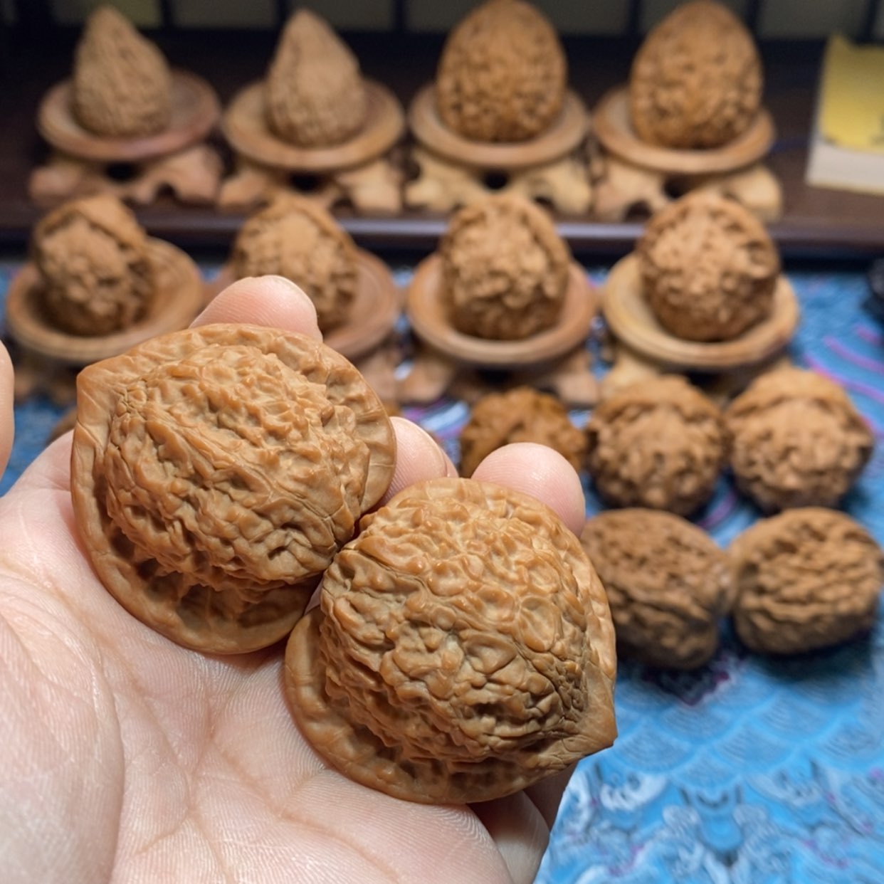 【闪购商品】文玩核桃吊坠9****怒七步沟