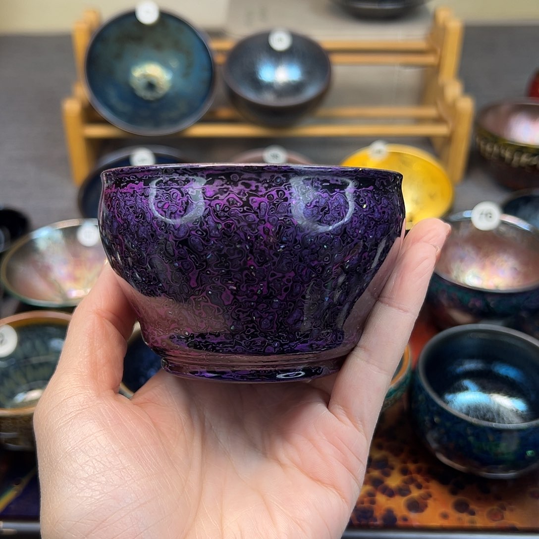 茶盏烬*生大漆手工杯带礼盒