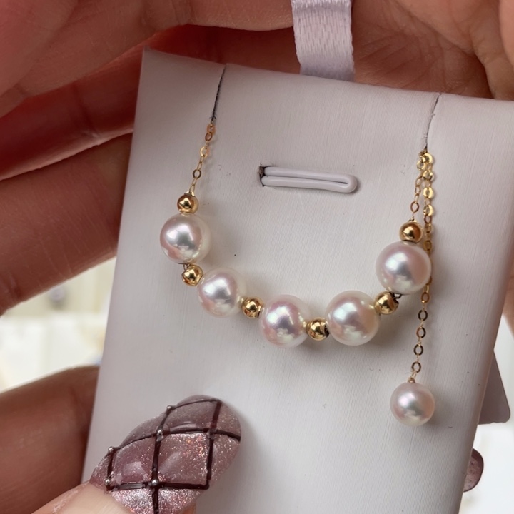 海水珍珠颈饰18K金镶嵌