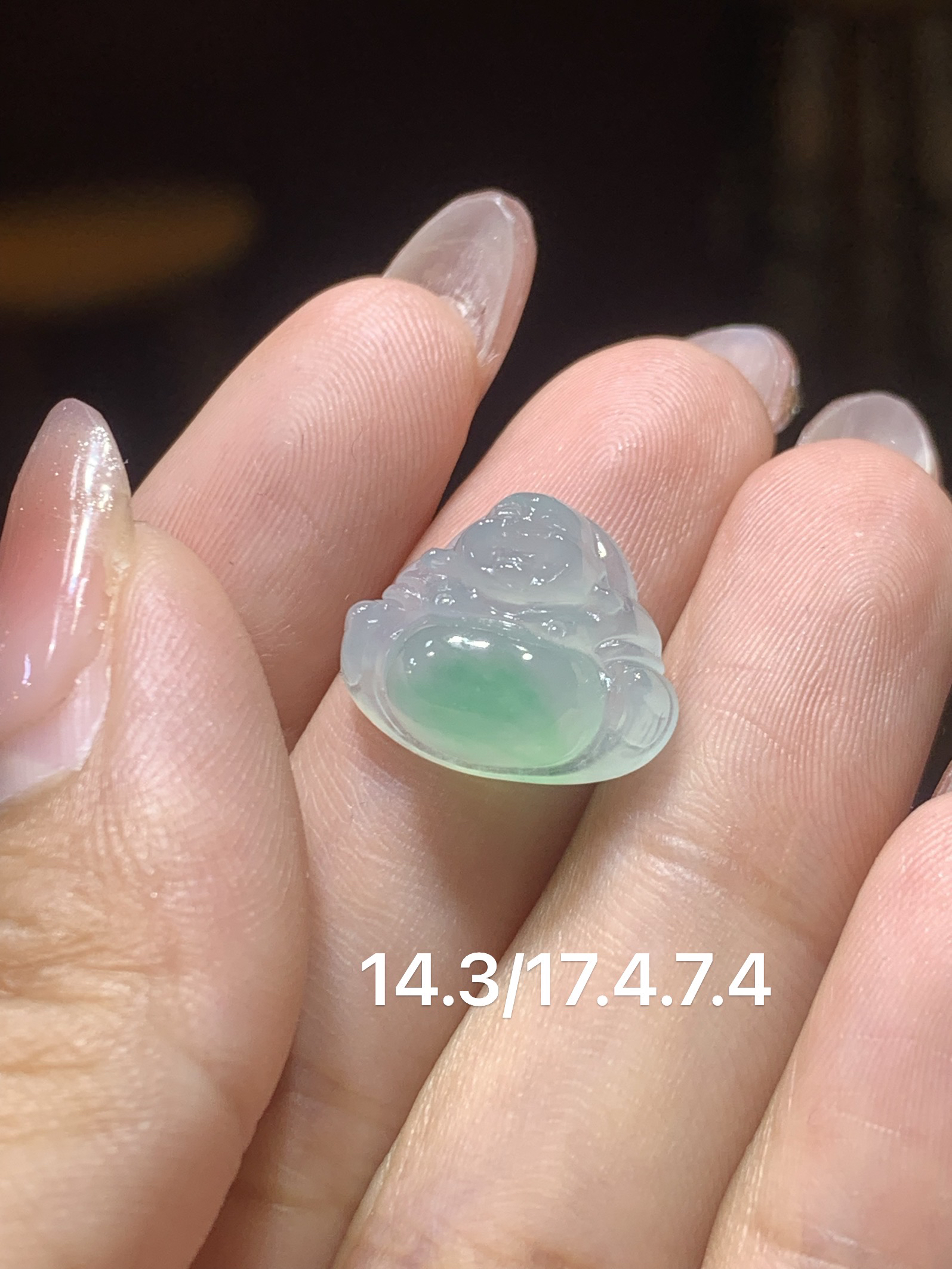 缅甸天然翡翠A货，一刀切肚里藏金，胖嘟嘟，实物更美，大肚子