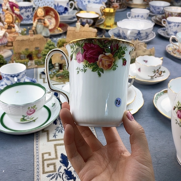 中古欧瓷瓷器小房子