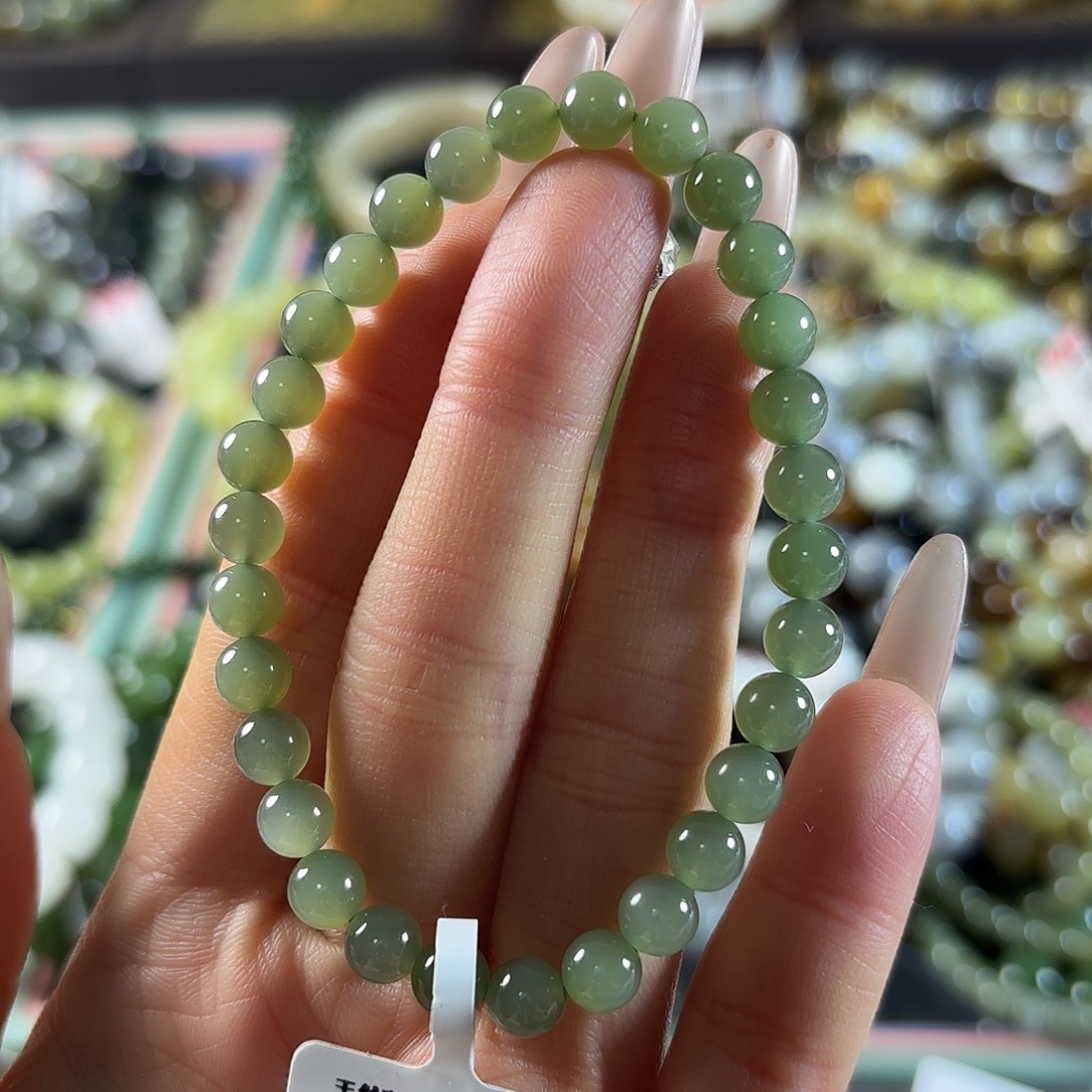 和田玉未镶嵌手链536