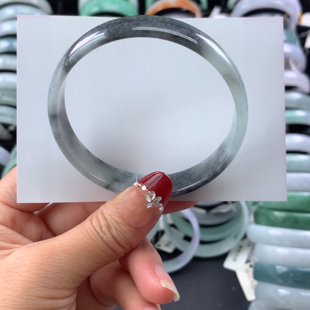 翡翠手镯未镶嵌公主手镯58+