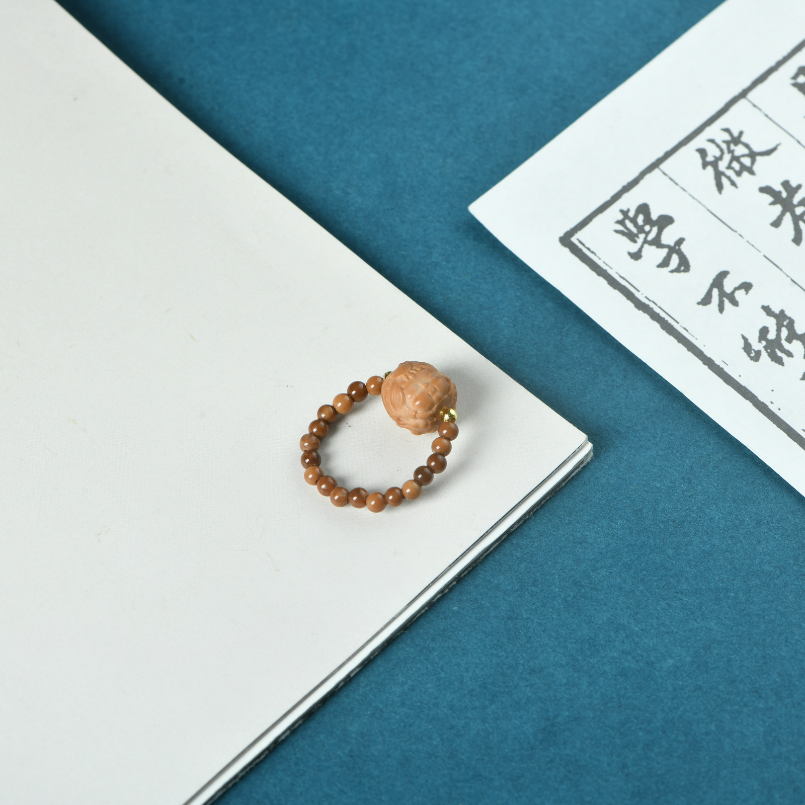 猴头精雕扎基拉姆库克0.3戒指