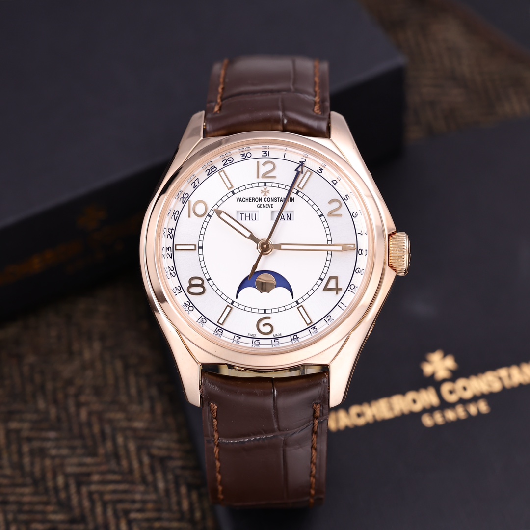 95新 Vacheron Constantin/江诗丹顿 伍陆之型4000E 18K玫瑰金