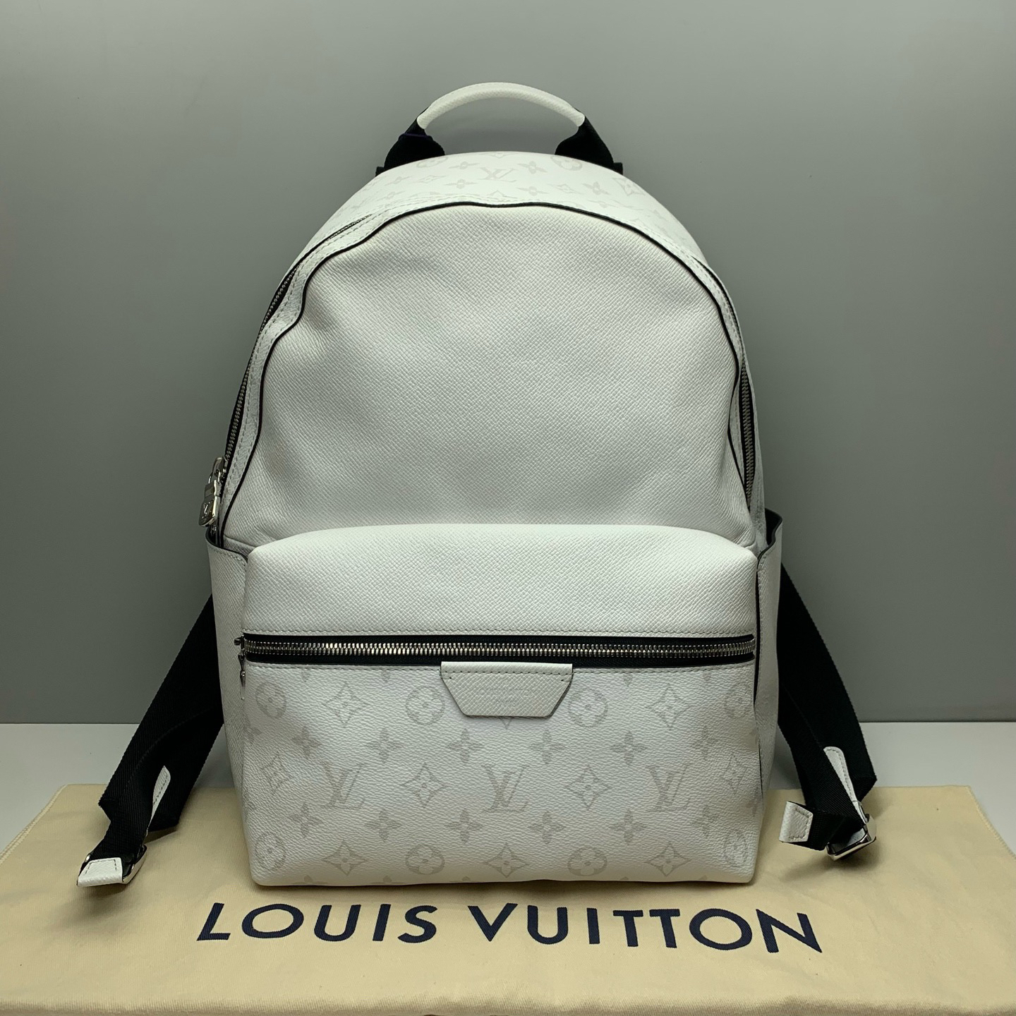 99新 LouisVuitton/路易威登 3871阿波罗白色小号男士双肩包