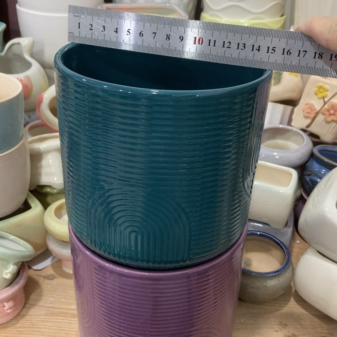 红陶高温陶瓷花盆