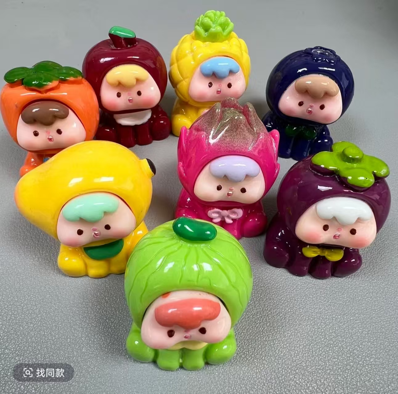 【直播拆】四代水果崽崽摆件潮玩DIY玩具网红微景观摆设车载