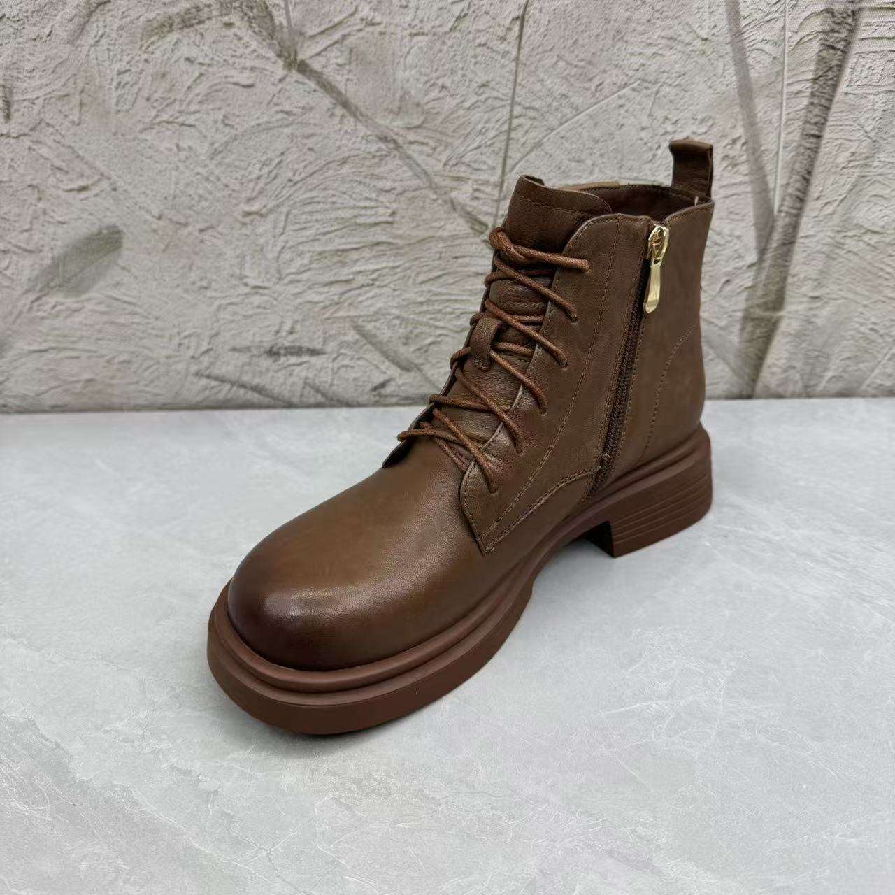 短靴女女靴子（羊皮）57-1961 绒 