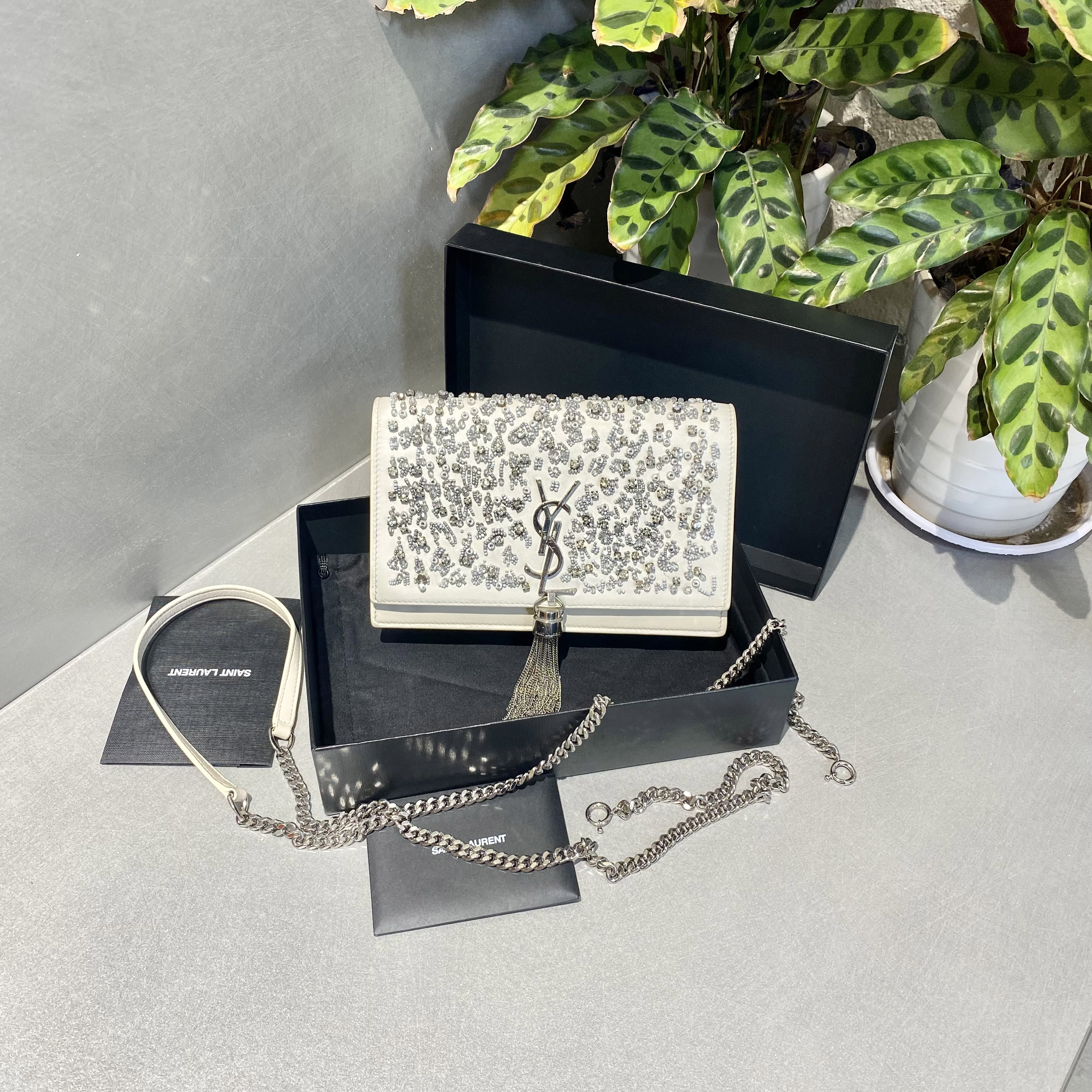 95新 YSL/圣罗兰 圣罗兰   流苏邮差包 单肩斜挎包