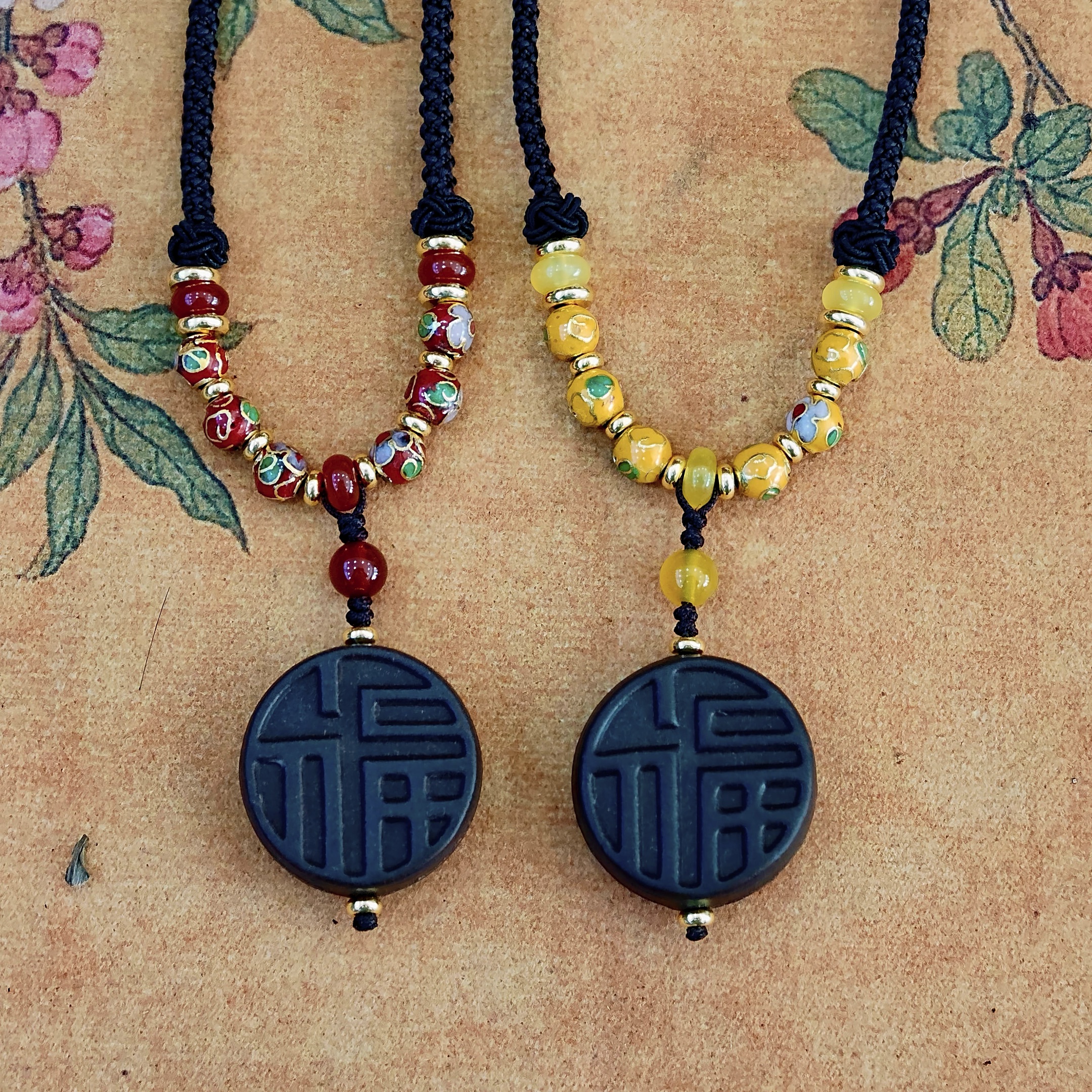 景泰蓝张向东&五台山联名 非遗双萃・福字合香景泰蓝香牌