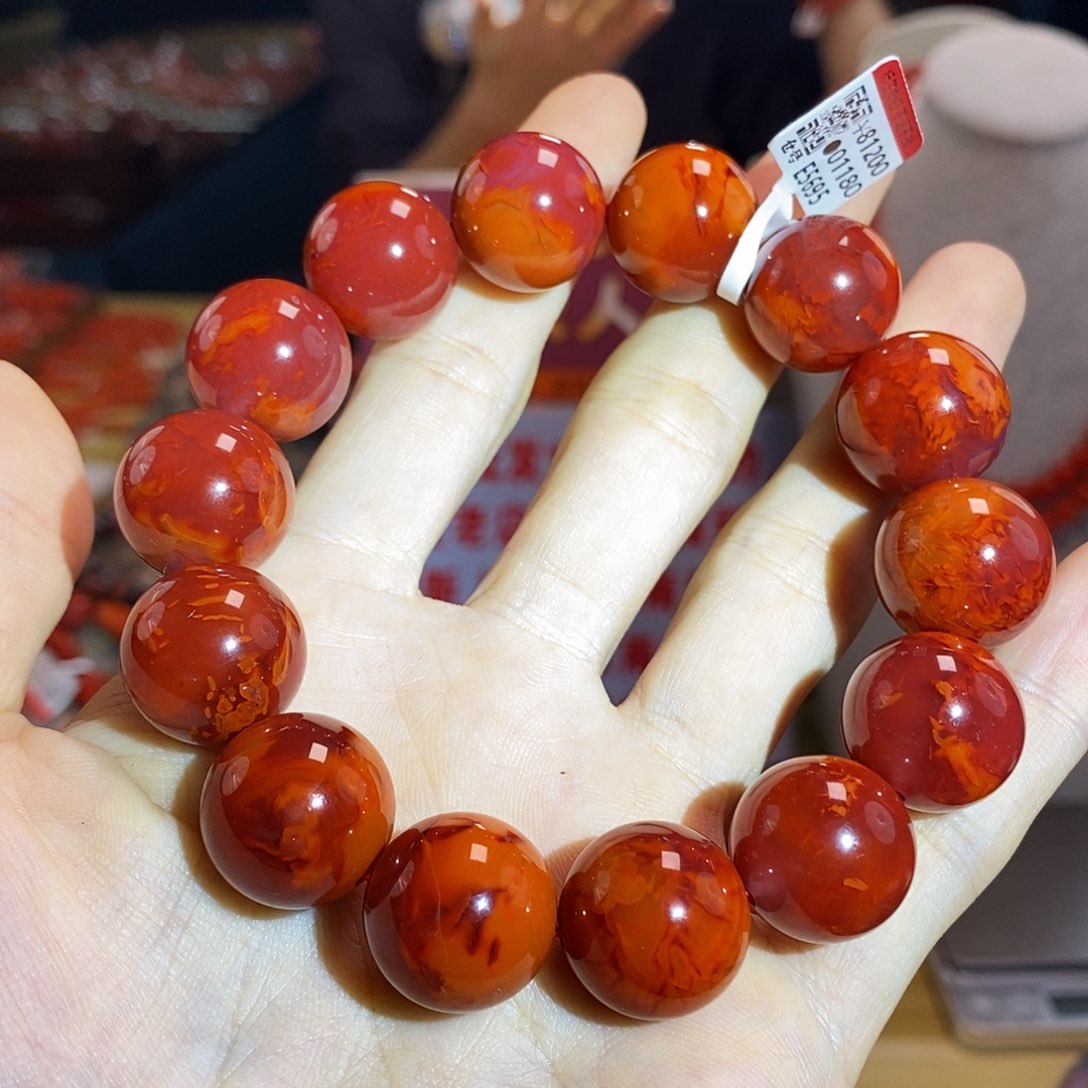 未镶嵌瓦西典藏  17mm  多样性发一南红玛瑙