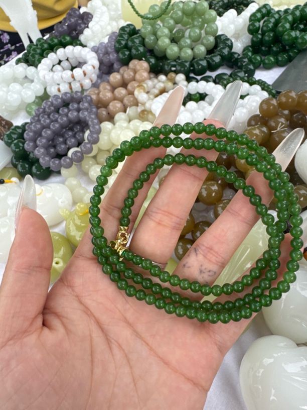 高端精品冰阳绿挂链 卡4