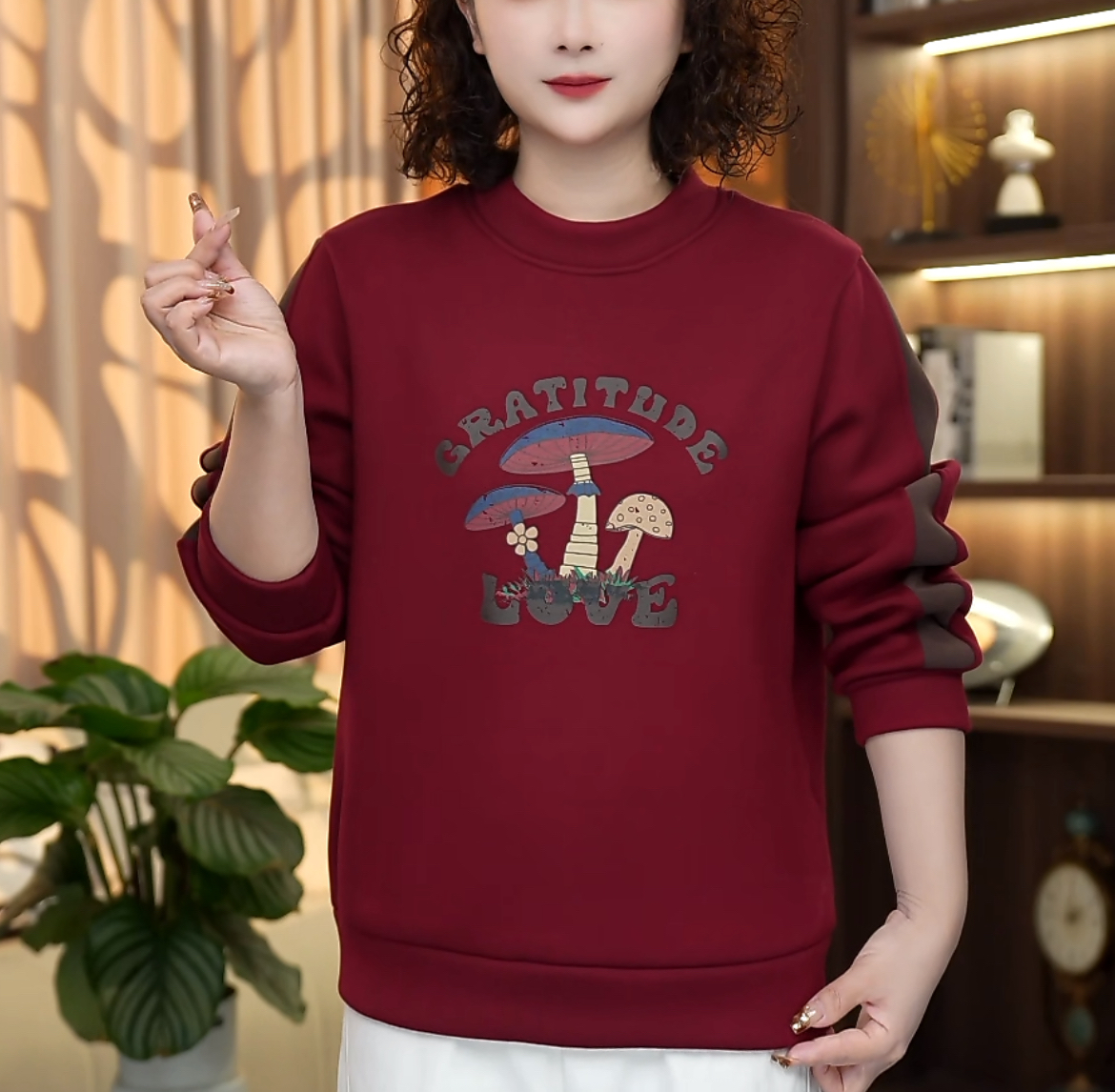 CX8808 加厚加绒秋冬季保暖卫衣