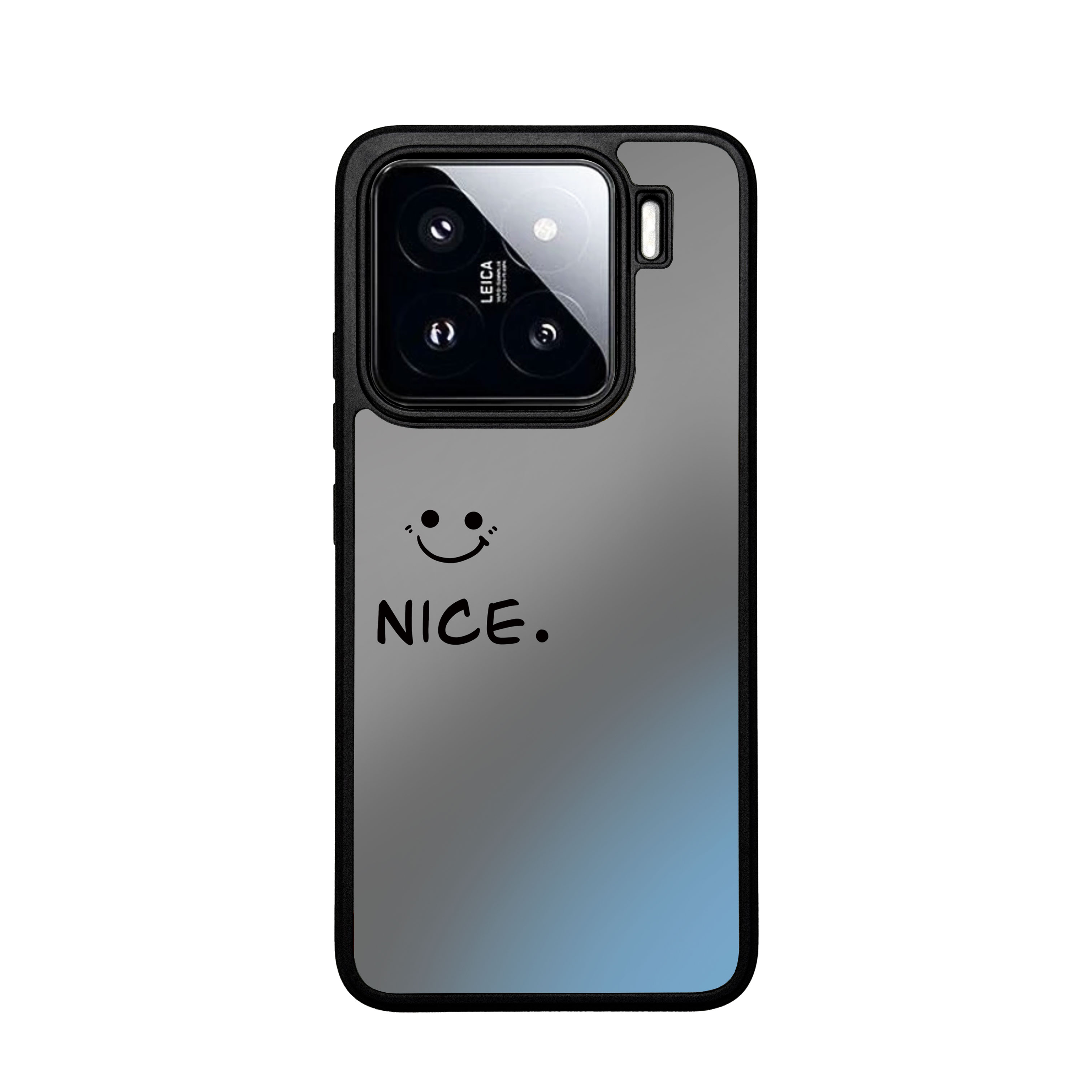 【壳百搭】适用小米15/苹果17NICE笑脸定制防摔创意黑边软手机壳