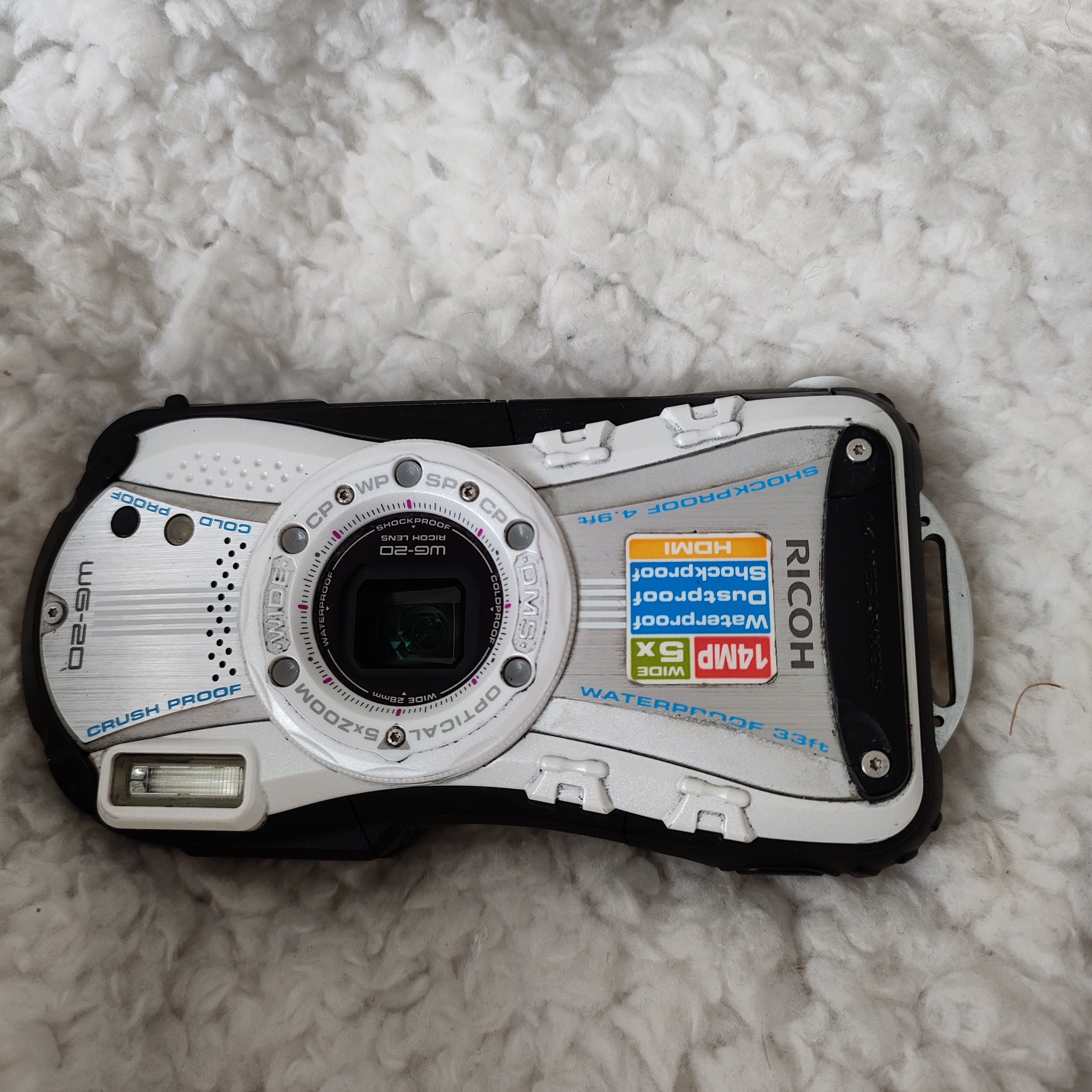9新 Ricoh/理光 wG20 三防潜水款配件齐全顺丰包邮 No退换
