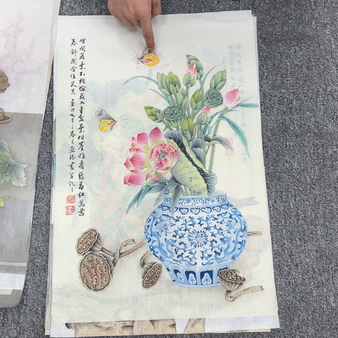 国画纯手绘字画宣纸