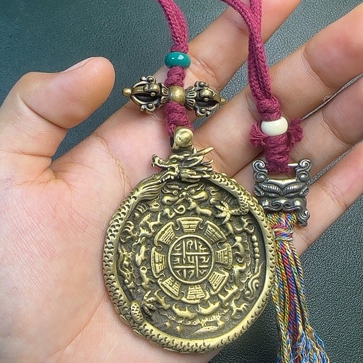 铜铁合金类꧁****藏传工艺品九宫八卦