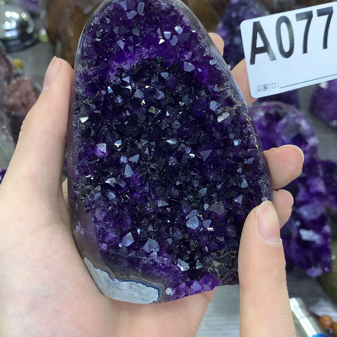 紫晶珠宝半成品未镶嵌077