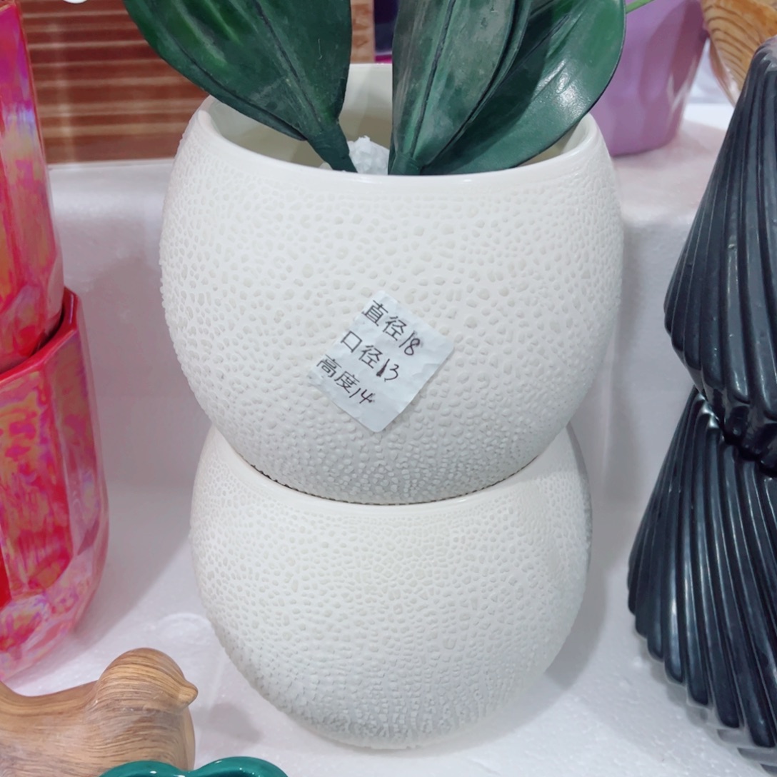 有孔，陶瓷花盆满10米包邮发货