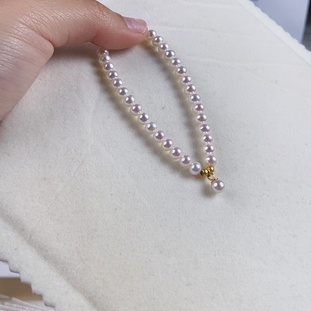 淡水珍珠手绳银S925镶嵌