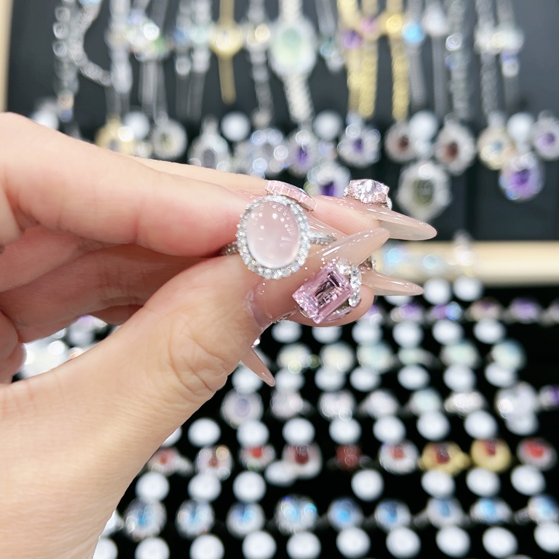 烟晶手链银S925镶嵌天然