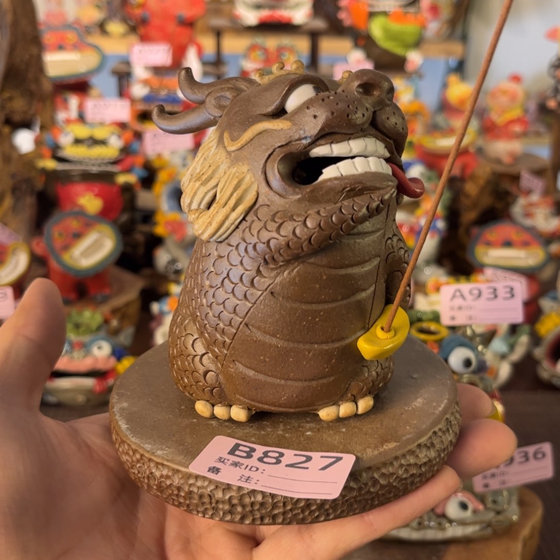 泥塑纯手工茶宠摆件