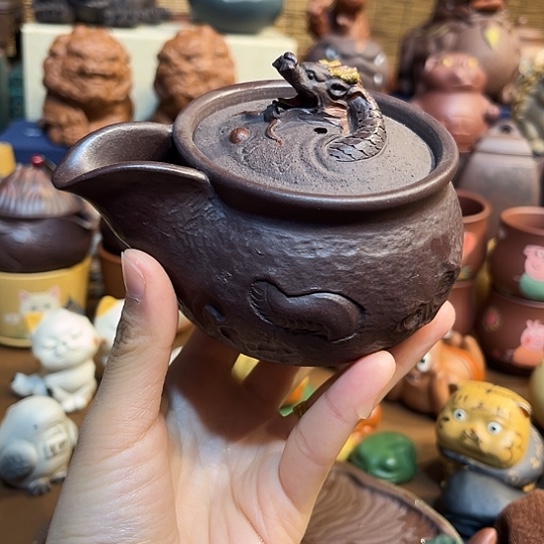 紫砂茶杯紫砂手抓壶