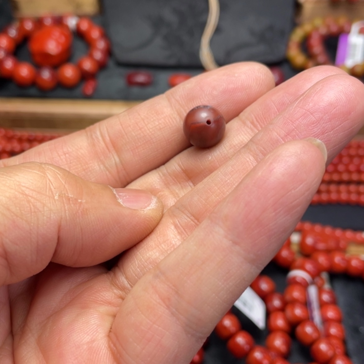 【闪购商品】南红玛瑙原矿手串10未镶嵌主***名