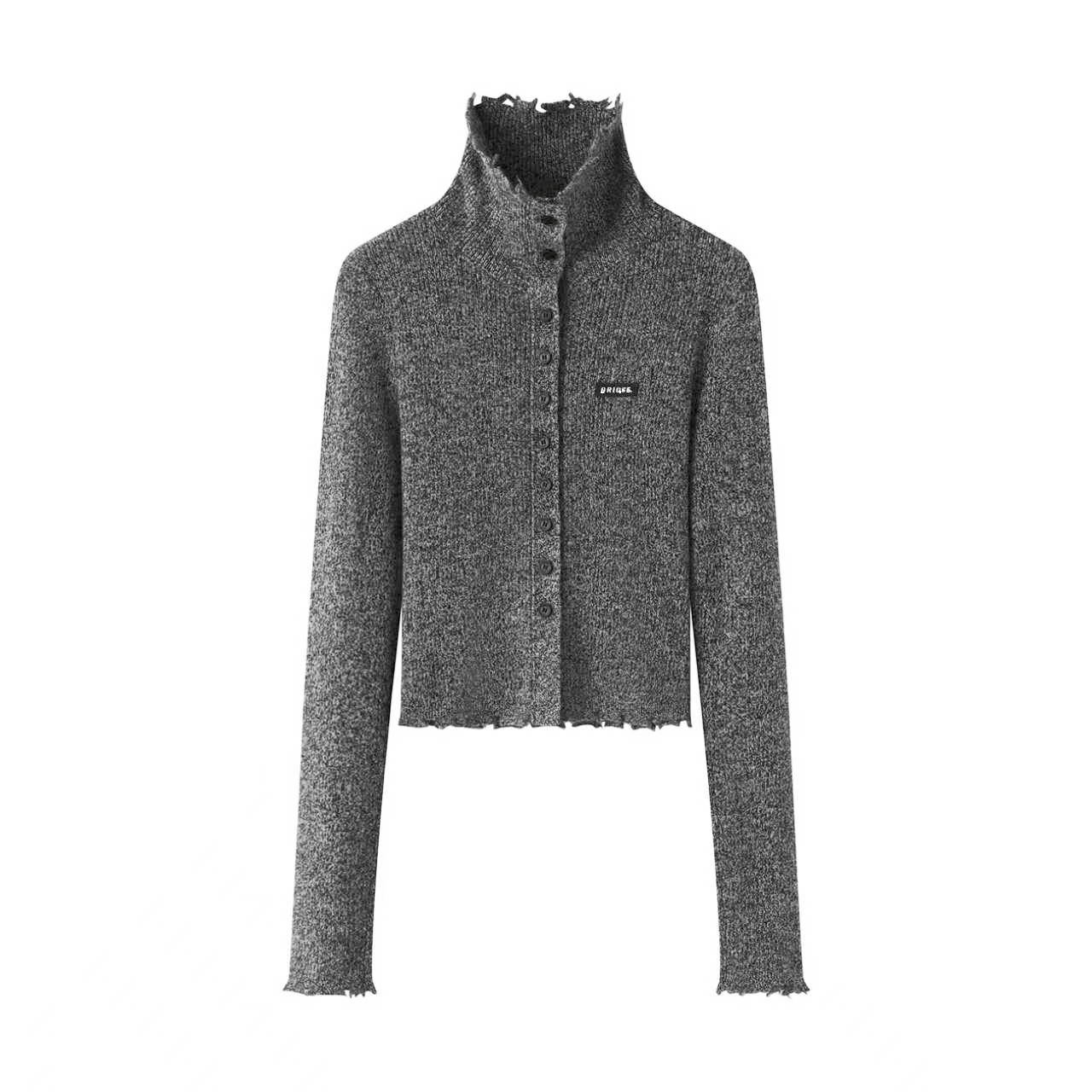 【波西米亚风】艾家-针织衫2025秋冬装新高领针织开衫毛衣外套4171