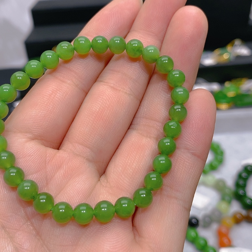 【闪购商品】和田玉（碧玉）手链未镶嵌