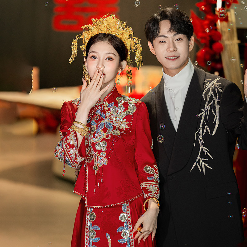 新中式秀禾服婚服2025新款新娘结婚嫁衣礼服敬酒服出阁服回门服女