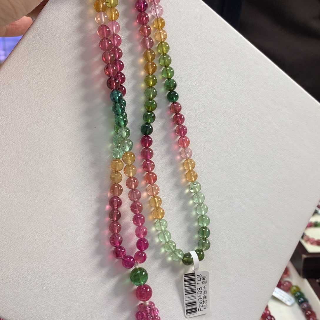 手链碧玺未镶嵌6.8左右