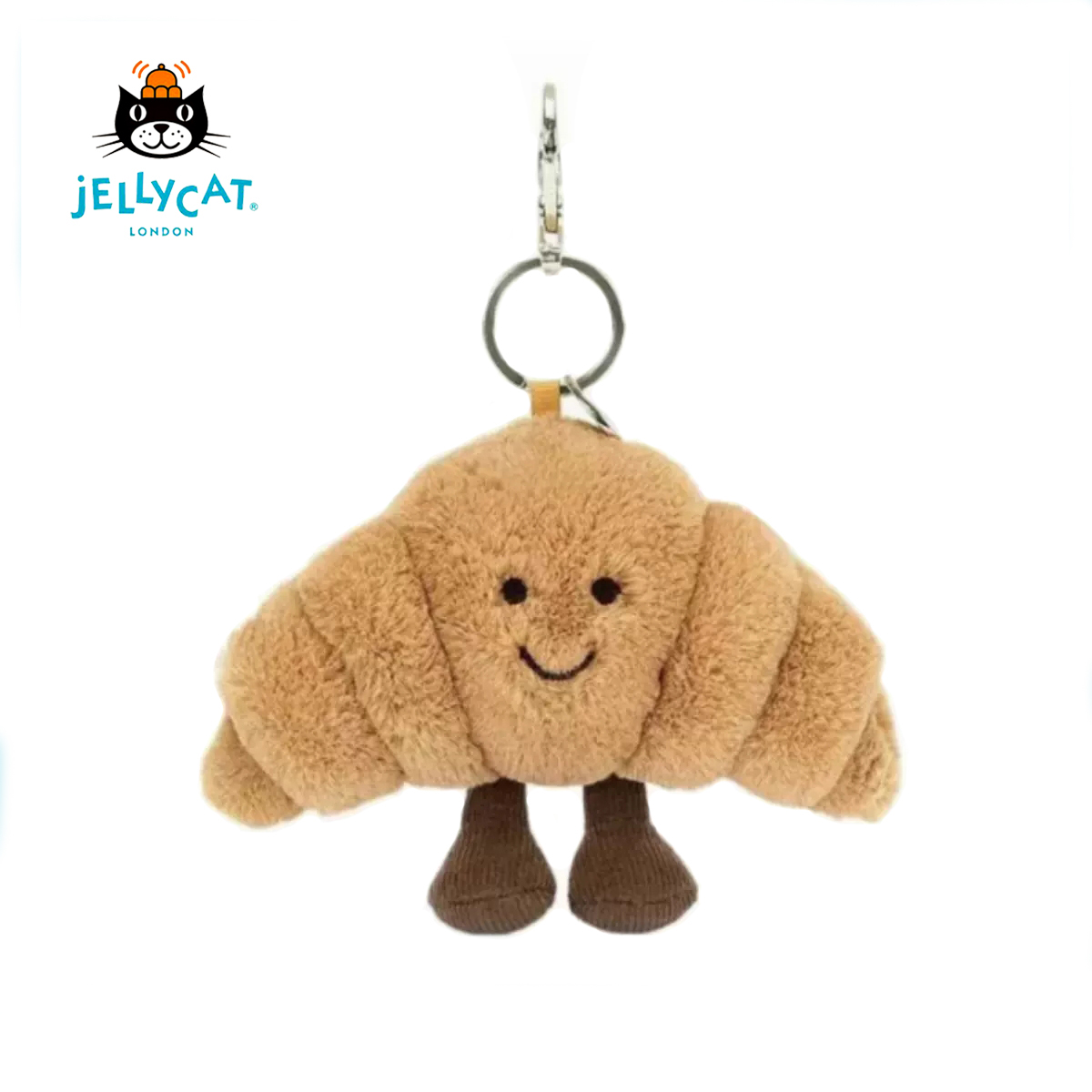 英国Jellycat趣味可颂包包挂饰牛角包挂件毛绒玩偶钥匙扣送礼