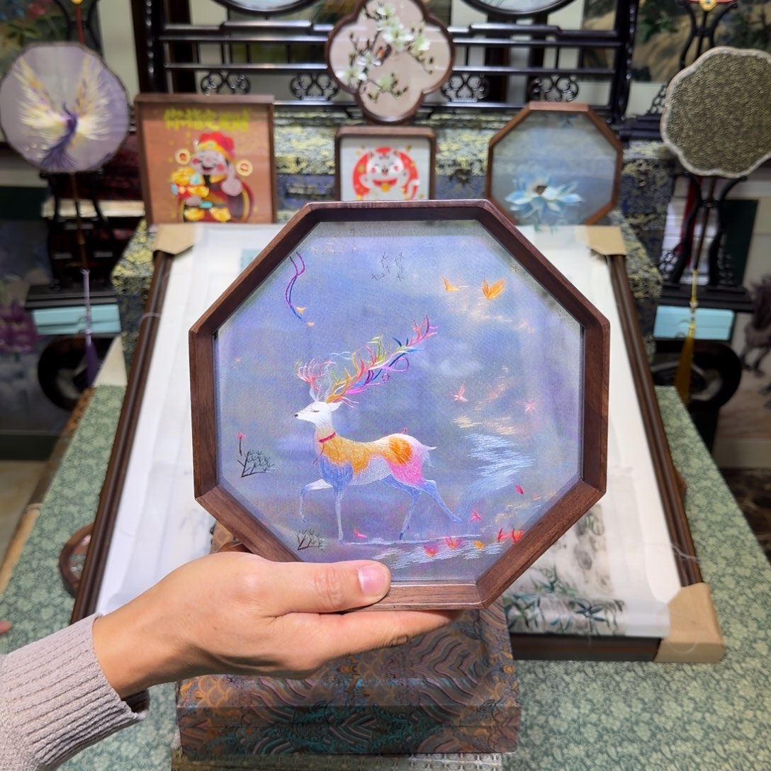 刺绣手工苏绣工艺制作技艺精湛