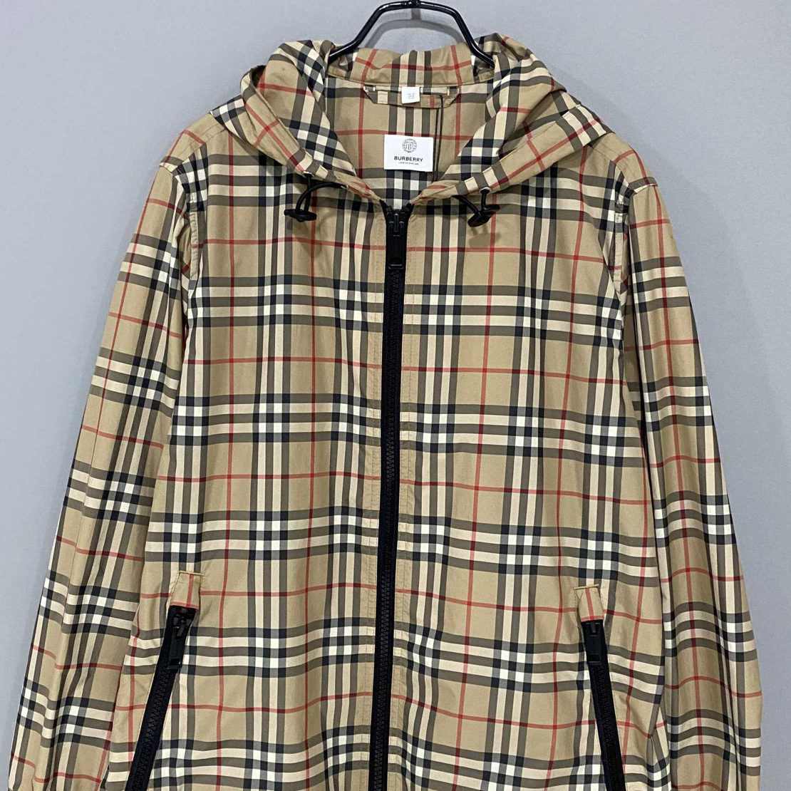 99新 BURBERRY/博柏利 经典格纹拉链外套/uk10/72948